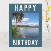 Sunny Kames Bay auf der Insel Bute, Schottland Karte (Gelbe Blume)