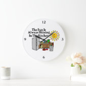 Sunny Kitchen Große Wanduhr (Zuhause)