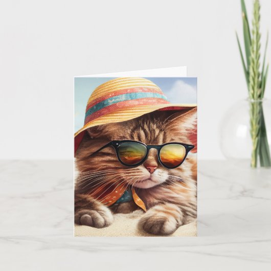 Sunny Kitty Karte (Vorderseite)