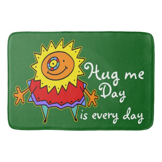 SUNNY LADY Comic Stil + Ihr Backgr. Ideen Badematte (Vorderseite)