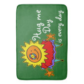 SUNNY LADY Comic Stil + Ihr Backgr. Ideen Badematte (Vorderseite Vertikal)