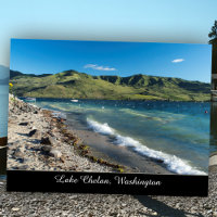 Sunny Lake Chelan Beach Landschaftlicher Washingto