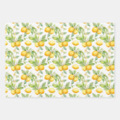 Sunny Lemon Deluxe Geschenkpapier Set (Vorderseite)