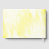 Sunny Lemon Floral Wedding Gästebuch (Rückseite)