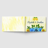 Sunny Lemon Floral Wedding Gästebuch (Voll)