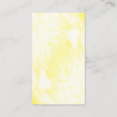 Sunny Lemon Floral Wedding Platzkarte (Rückseite)