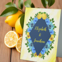Sunny Lemon Floral Wedding