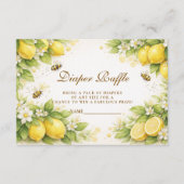 Sunny Lemon Honey Bee Diapper Raffle Begleitkarte (Vorderseite)