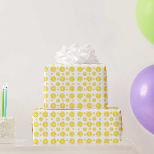 Sunny Lemon Slices Wrapping Paper Geschenkpapier (Partygeschenke)