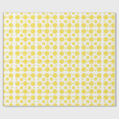 Sunny Lemon Slices Wrapping Paper Geschenkpapier (Flach)