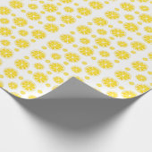 Sunny Lemon Slices Wrapping Paper Geschenkpapier (Ecke)
