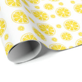 Sunny Lemon Slices Wrapping Paper Geschenkpapier (Rolleneckpunkt)