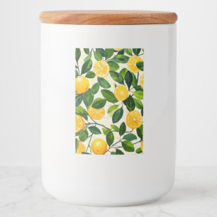 "Sunny Lemon Storage Jar" Lebensmitteletikett
