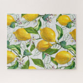 Sunny Lemon Tree - White - Jigsaw Puzzle (Horizontal)