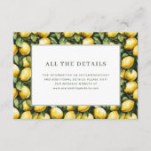 Sunny Lemon Wedding Begleitkarte (Vorderseite)