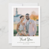 Sunny Lemon Wedding Dankeskarte (Vorderseite)