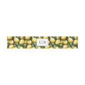 Sunny Lemon Wedding Einladungsbanderole (Flach)