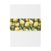 Sunny Lemon Wedding Einladungsbanderole (Rückseitenbeispiel)