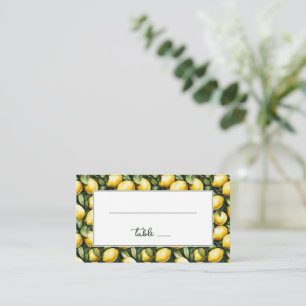 Sunny Lemon Wedding Platzkarte