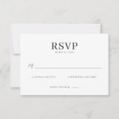 Sunny Lemon Wedding RSVP Karte (Vorderseite)