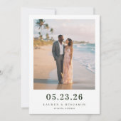 Sunny Lemon Wedding Save The Date (Vorderseite)