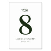 Sunny Lemon Wedding Tischnummer (Rückseite)