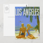 Sunny Los Angeles Greetings Postkarte (Vorne/Hinten)