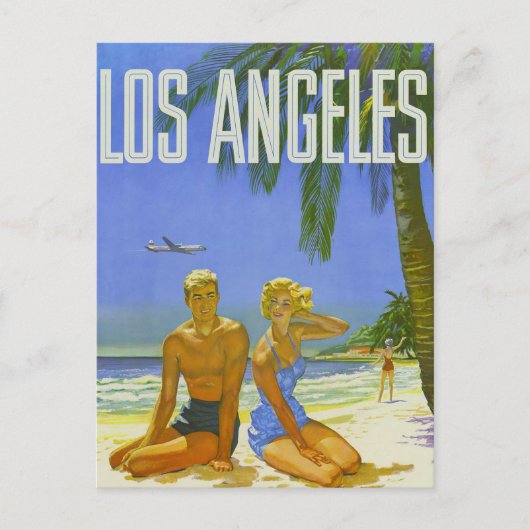 Sunny Los Angeles Greetings Postkarte (Vorderseite)