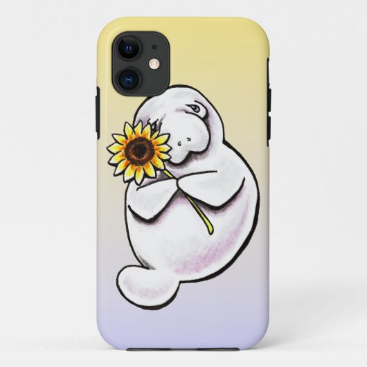 Sunny Manate Off Leash Art™ Case-Mate iPhone Hülle (Rückseite)