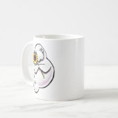 Sunny Manate Off Leash Art™ Kaffeetasse (Vorderseite Links)