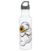 Sunny Manate Off Leash Art™ Trinkflasche (Vorderseite)