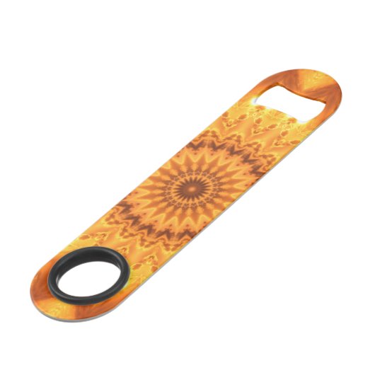 Sunny Mandala Speed Bottle Opener | Bar Blade Flaschenöffner (Vorderseite Schrägansicht)