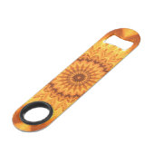 Sunny Mandala Speed Bottle Opener | Bar Blade Flaschenöffner (Rückseite Schrägansicht)