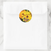 Sunny Marigolds Denken Sie an You Square Sticker (Tasche)