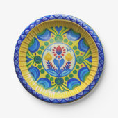 Sunny Mediterranean Vibes Pappteller (Vorderseite)