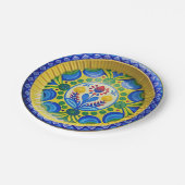 Sunny Mediterranean Vibes Pappteller (Schrägansicht)