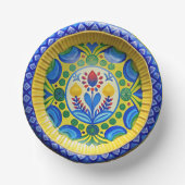 Sunny Mediterranean Vibes Pappteller (Vorderseite)