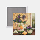 "Sunny Morning" Falknerei - Falconeria Locarno Magnet (Vorderseite/Rückseite)