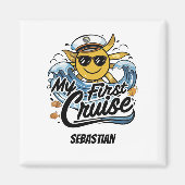 Sunny my First Cruise Personalisiert Magnet (Vorne)