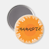 Sunny Namaste - Yoga Magnete Magnet (Vorderseite/Rückseite)
