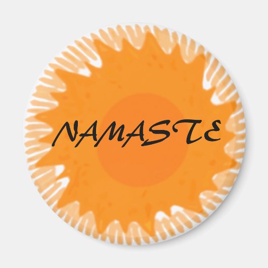 Sunny Namaste - Yoga Magnete Magnet (Vorne)