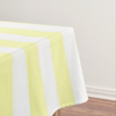 Sunny Nautical  Pastel Yellow Stripes Pattern  Tischdecke (Beispiel)