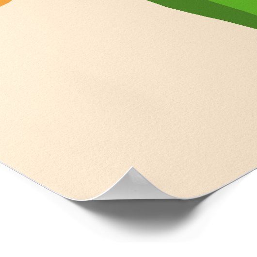 Sunny Orange Poster (Ecke)