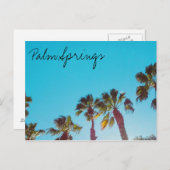 Sunny Palm Springs Postkarte (Vorne/Hinten)