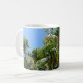 Sunny Palms Oasis #1 #tropical #wall #art Kaffeetasse (Vorderseite Links)