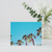 Sunny Palms Postkarte (Stehend Vorderseite)