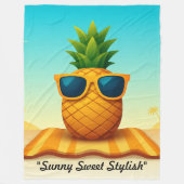 "Sunny Paradise Glow" Fleecedecke (Vorderseite)