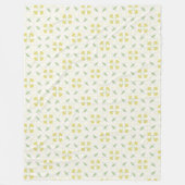 Sunny Pastel Daisy Fleecedecke (Vorderseite)