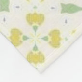 Sunny Pastel Daisy Fleecedecke (Ecke)