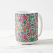 Sunny Pastel Floral Coffee Tasse (VorderseiteRechts)